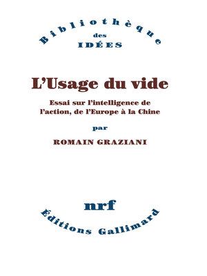 cover image of L'Usage du vide. Essai sur l'intelligence de l'action, de l'Europe à la Chine
